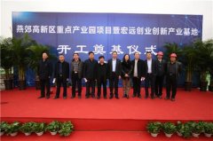 燕郊宏远智慧创新产业园开工奠基仪式圆满举办