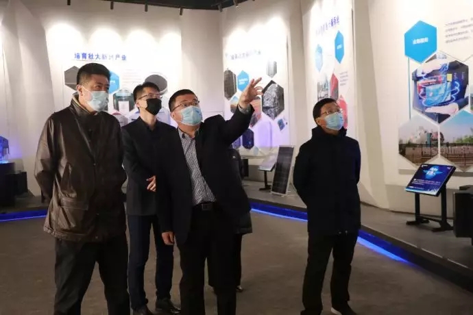 高碑店市市长邱强一行 考察和谷智能科技小镇