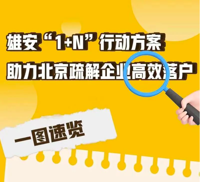 助力北京疏解企业高效落户！雄安出台“1+N”行动方案→